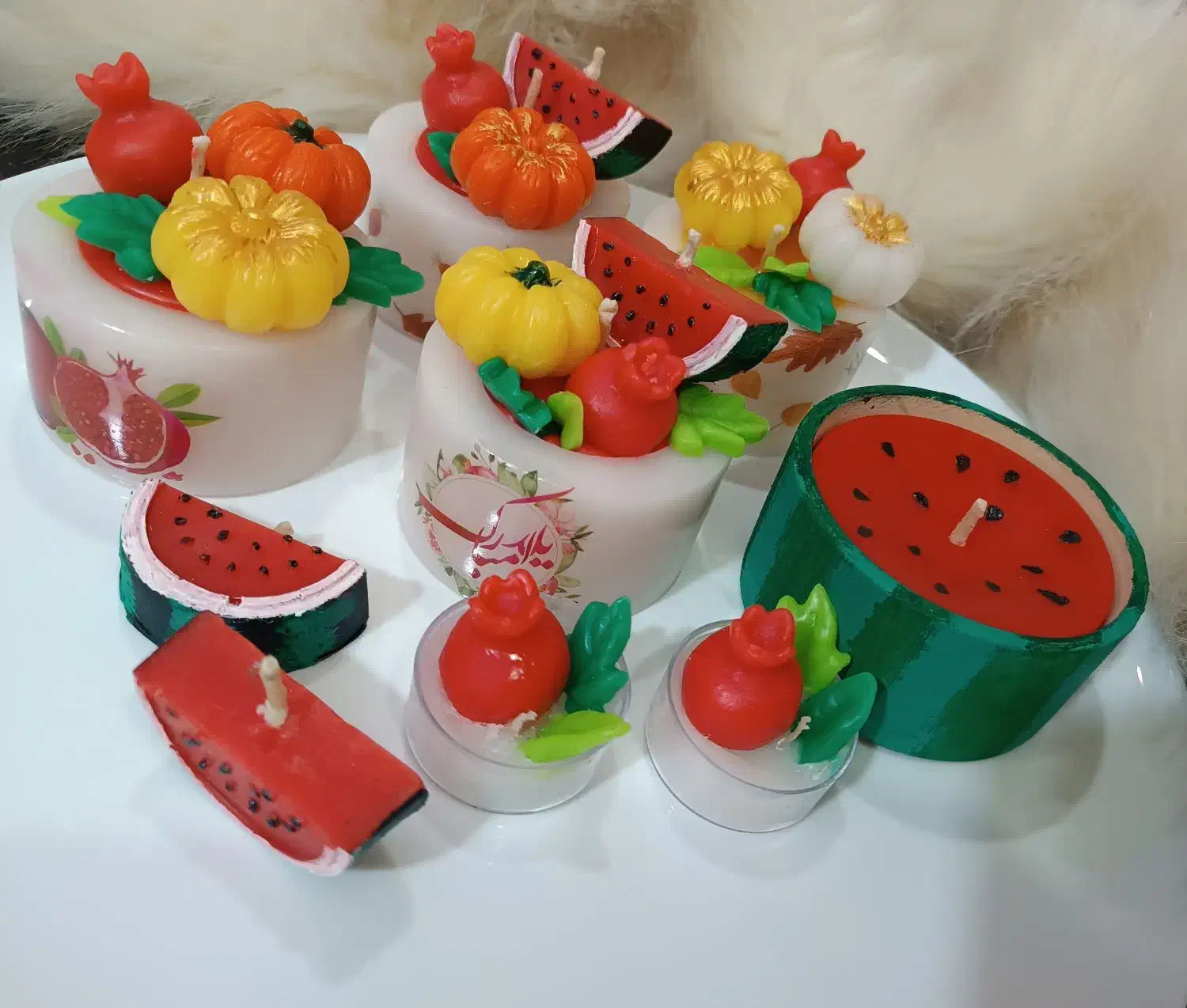 شمعهای یلدایی|صنایع دستی و سایر لوازم تزئینی|شیراز, شهرک ایثار|دیوار