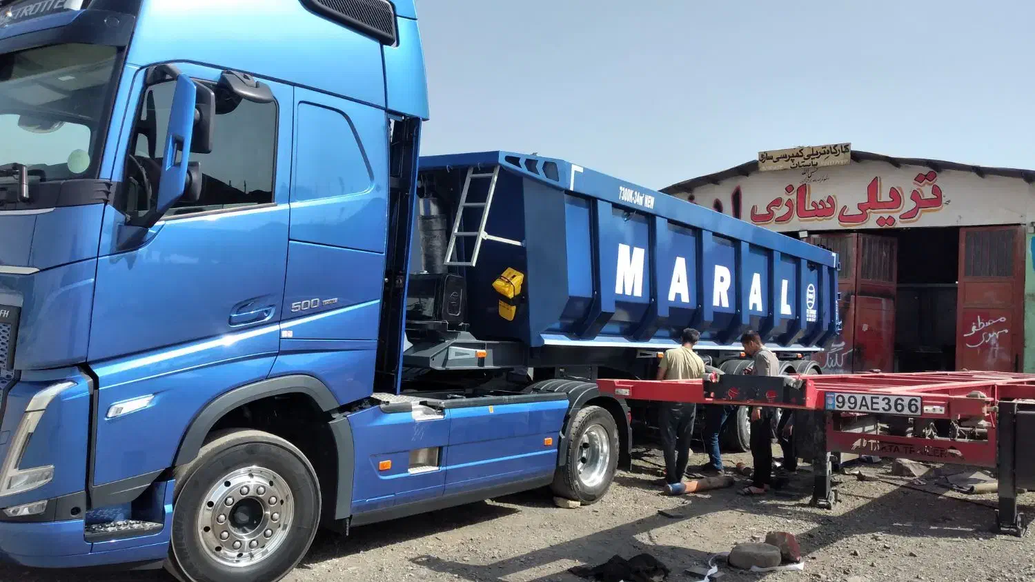 تریلی کمپرسی سه محورطرح مارال|قطعات یدکی و لوازم جانبی|همدان, |دیوار