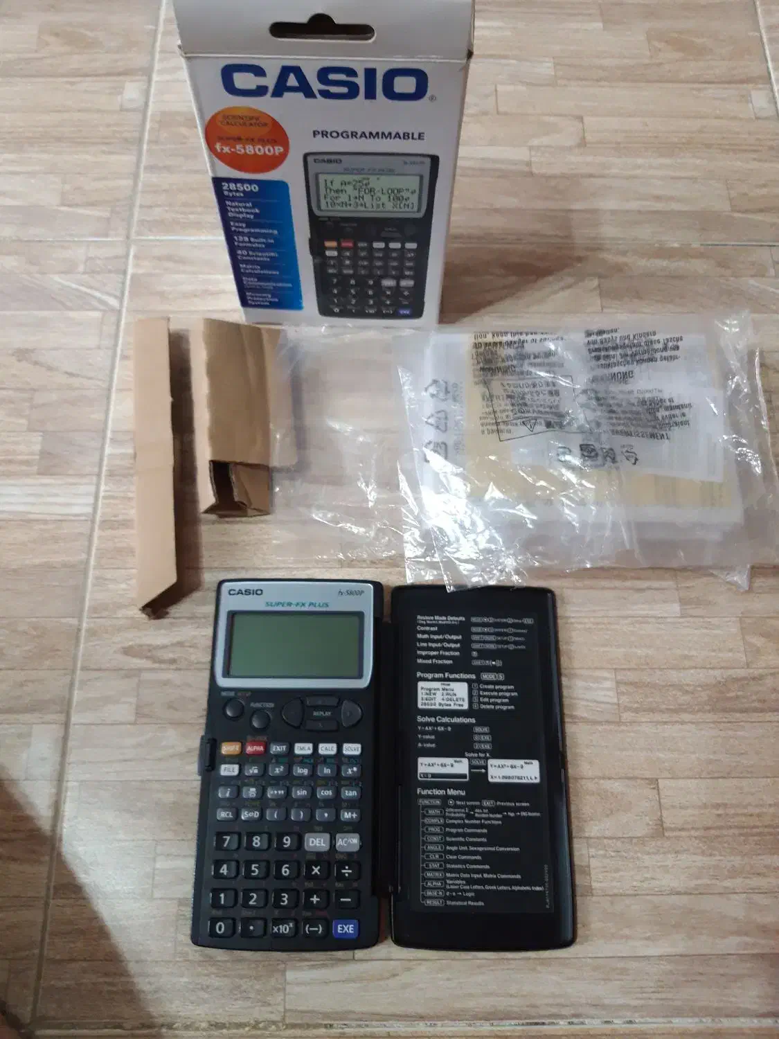 ماشین حساب کاسیو ۵۸۰۰ نو بدون خط وخش|لوازم التحریر|رشت, یخسازی|دیوار