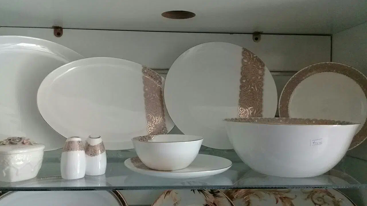 چینی استخوانی بان چاین برند مقصود، ۶نفره|ظروف سرو و پذیرایی|سنگدوین, |دیوار