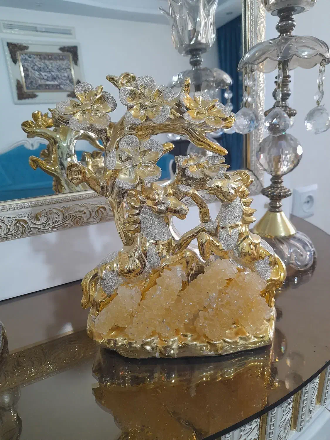 آینه و میز|بوفه، ویترین، کنسول|نیشابور, بنیاد شهید|دیوار