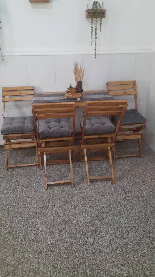 صندلی چوبی.استند.جا ادویه ای|میز و صندلی غذاخوری|برازجان, |دیوار