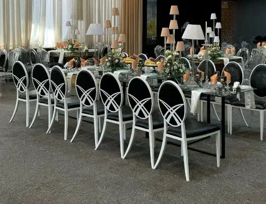 صندلی کلاسیک رنگ سفید طلایی/تالار رستوران|عمده‌فروشی|دهلران, |دیوار