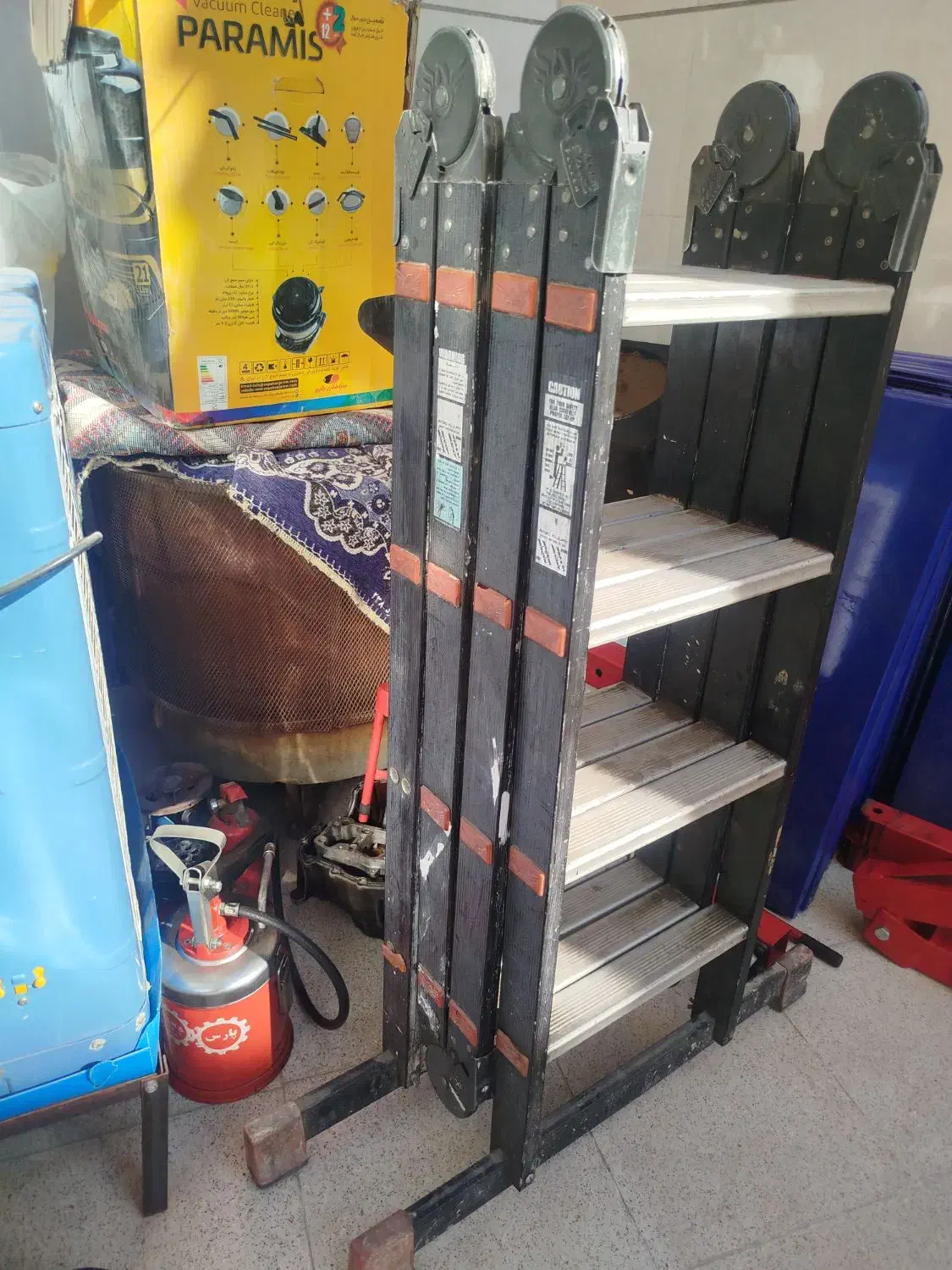 نردبان مفصلی  ۴تکه ۱۶ پله|ابزارآلات|اصفهان, بهرام‌آباد|دیوار