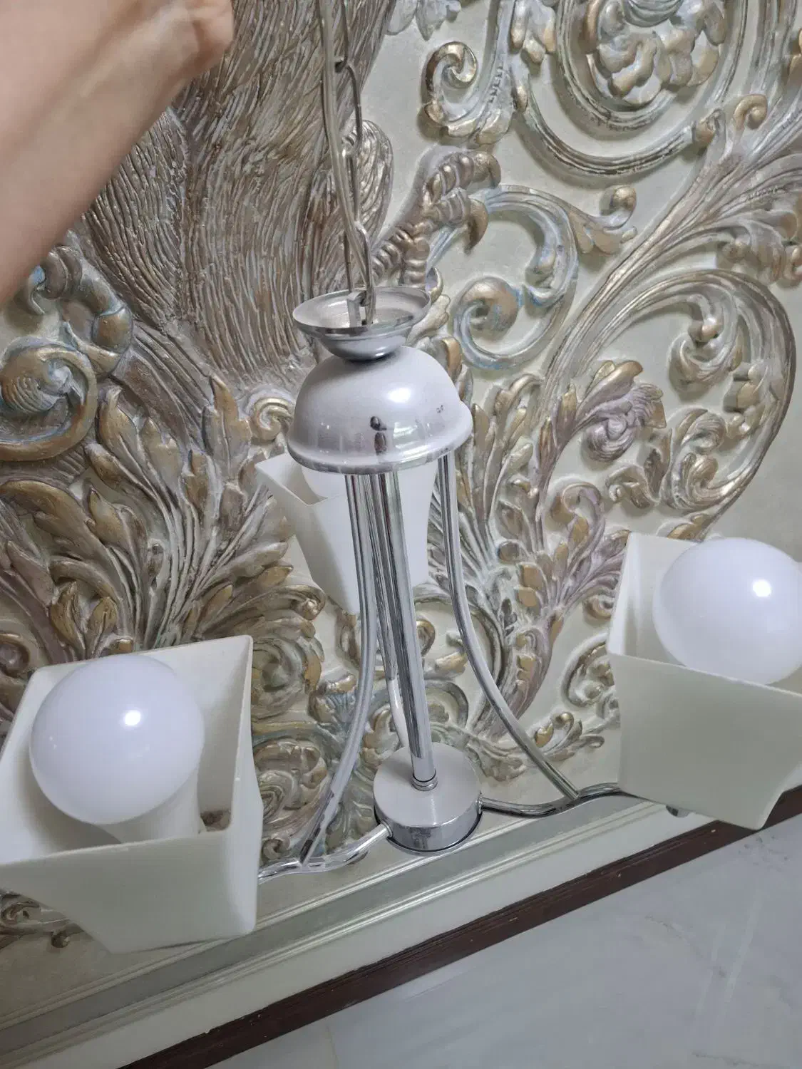 لوستر ۳ شاخه|لوستر و چراغ آویز|کرمانشاه, |دیوار