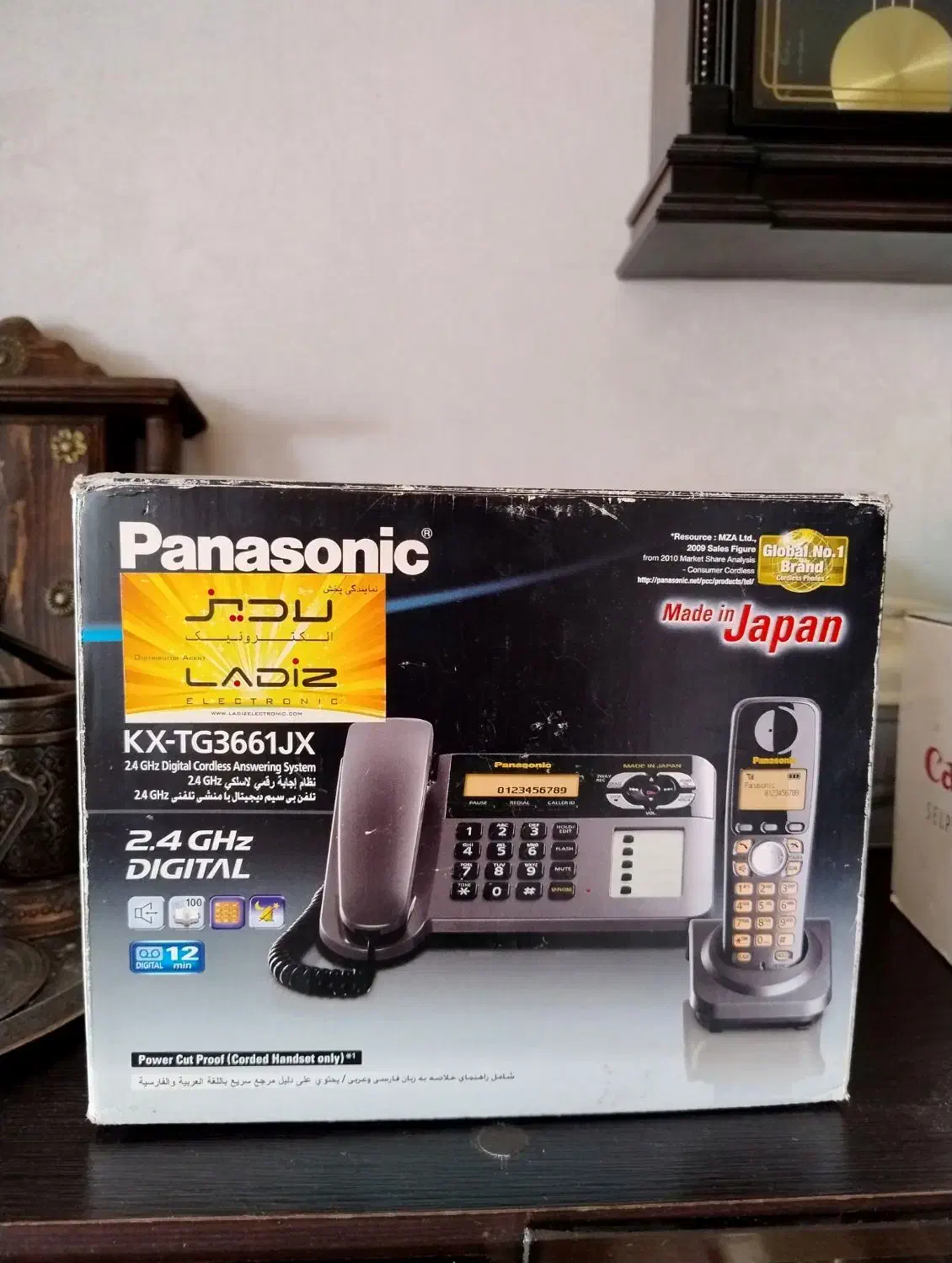 تلفن بی سیم پاناسونیک مدل KX-TG3661JX|تلفن رومیزی|صدرا-فارس, فاز ۱|دیوار