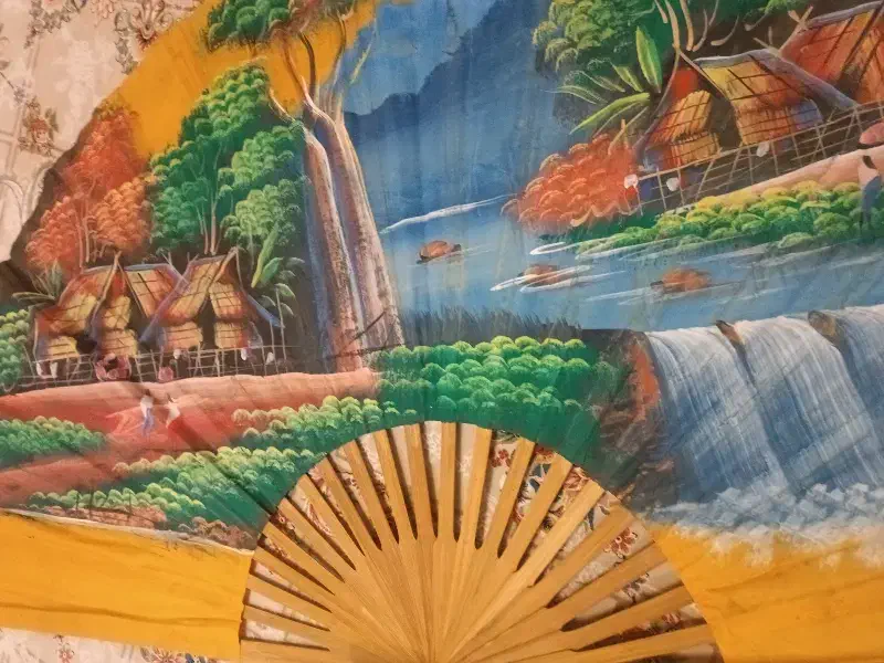 بادبزن|صنایع دستی و سایر لوازم تزئینی|رشت, سعدی (تختی)|دیوار