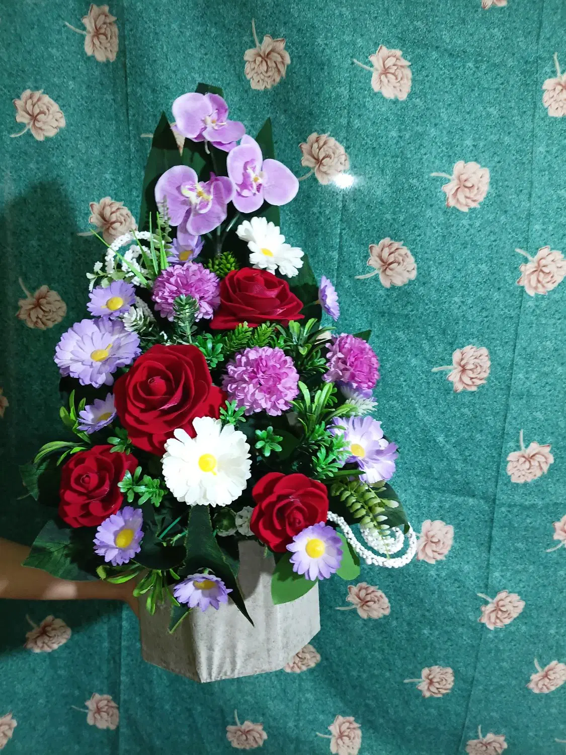 دسته گل|گل مصنوعی|شیروان (خراسان), |دیوار