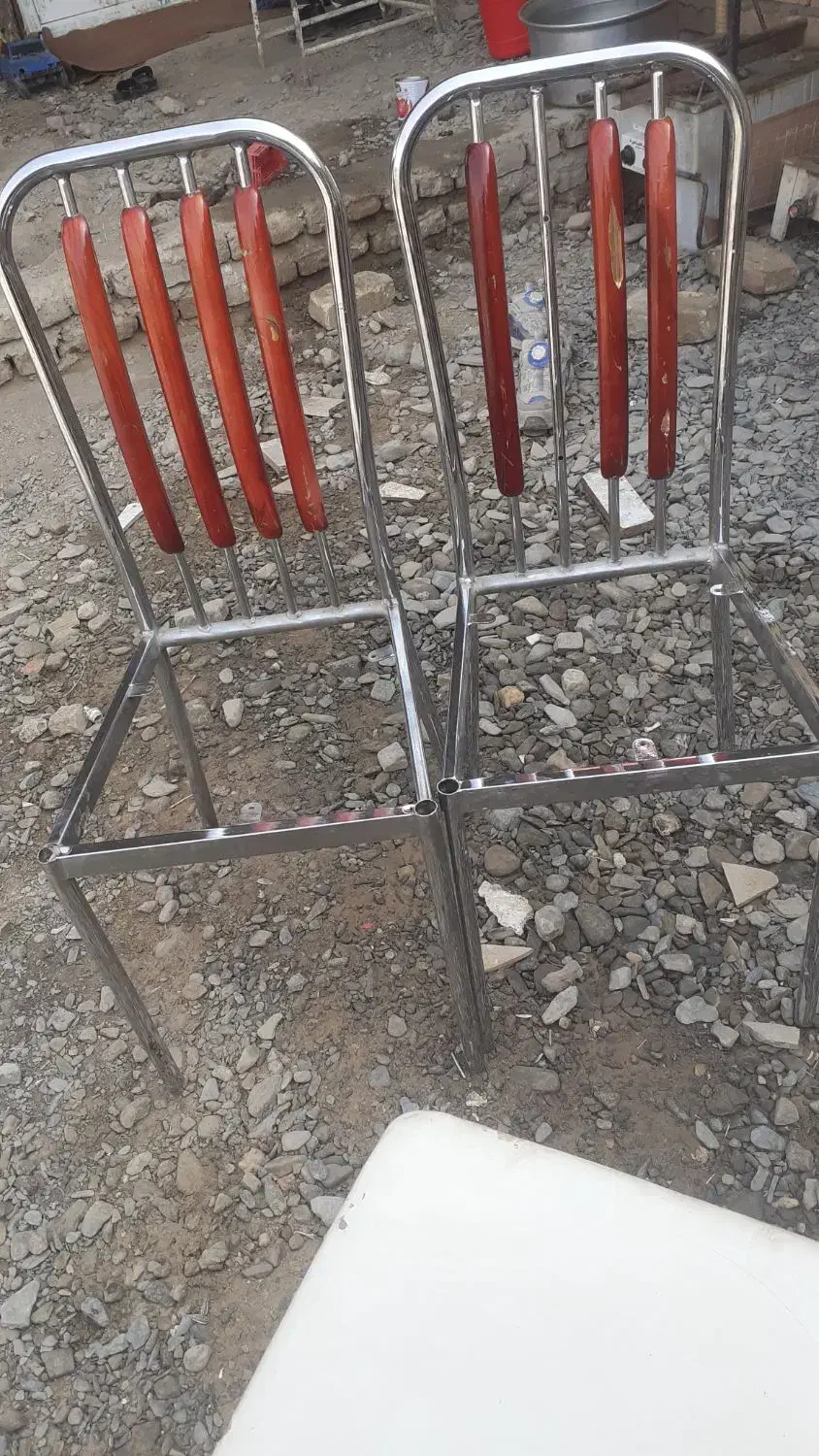 چهار عدد صندلی استیل|میز و صندلی غذاخوری|نیشابور, ریوند|دیوار