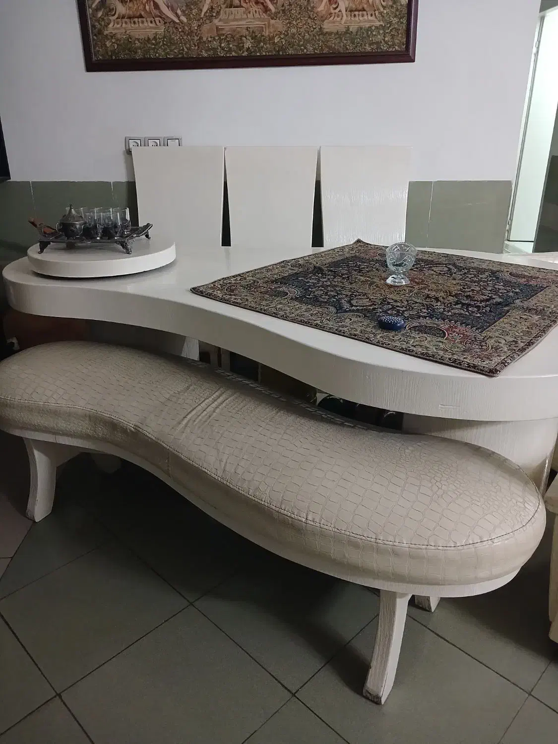 میزنهار خوری و صندلی و کمد چرخ خیاطی|فرش|جهرم, |دیوار