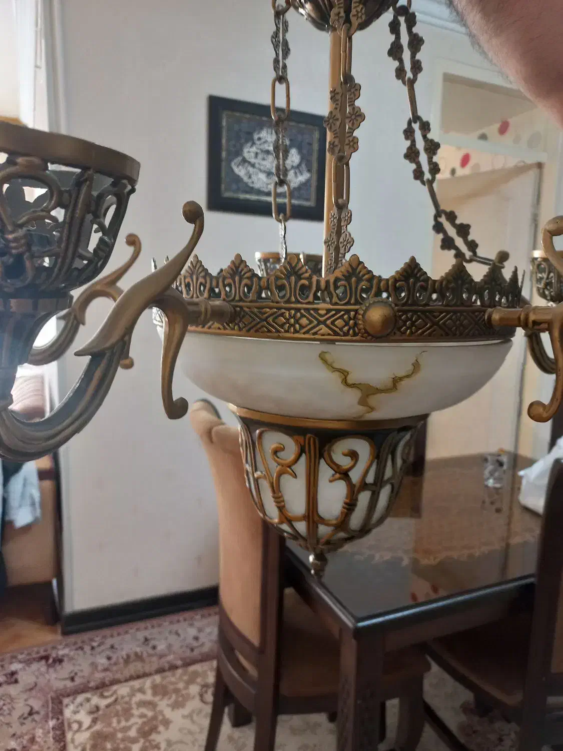 دو تا لوستر در حد نو  هر دوتا ۵ تومن کلا|لوستر و چراغ آویز|کرج, شهرک ولیعصر|دیوار