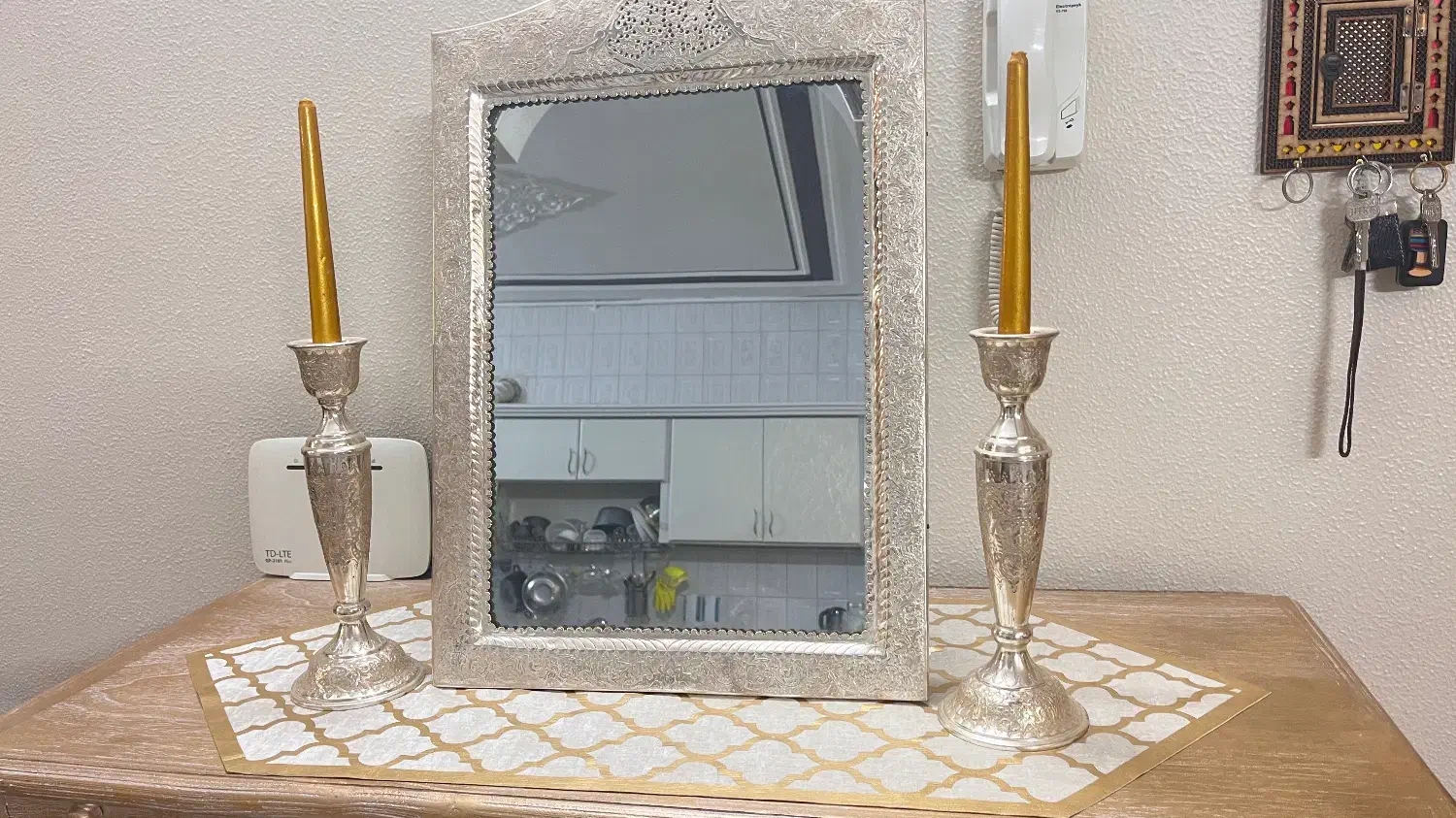 اینه شمعدان|صنایع دستی و سایر لوازم تزئینی|شاهین‌شهر, حافظ شمالی|دیوار