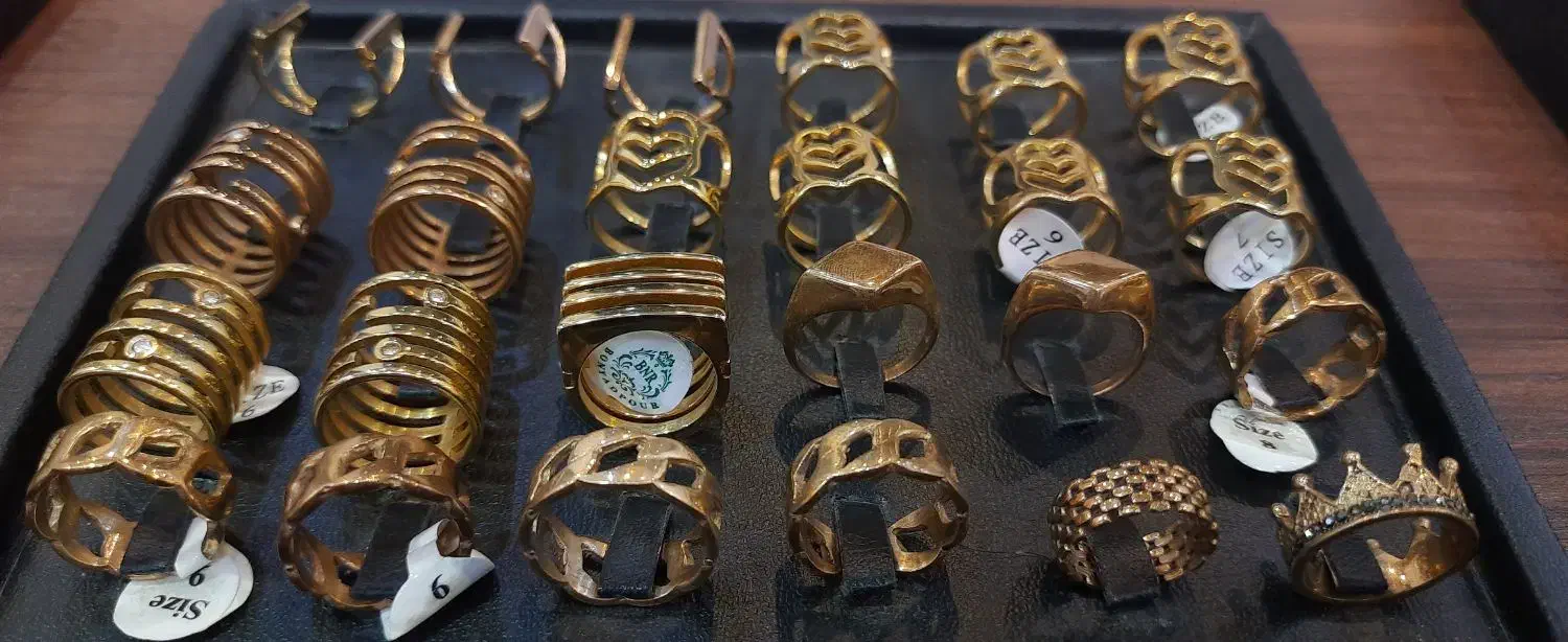 فروش خرده و عمده انگشتر زنانه ژوپینگ رنگ ثابت|بدلیجات|شهرکرد, |دیوار