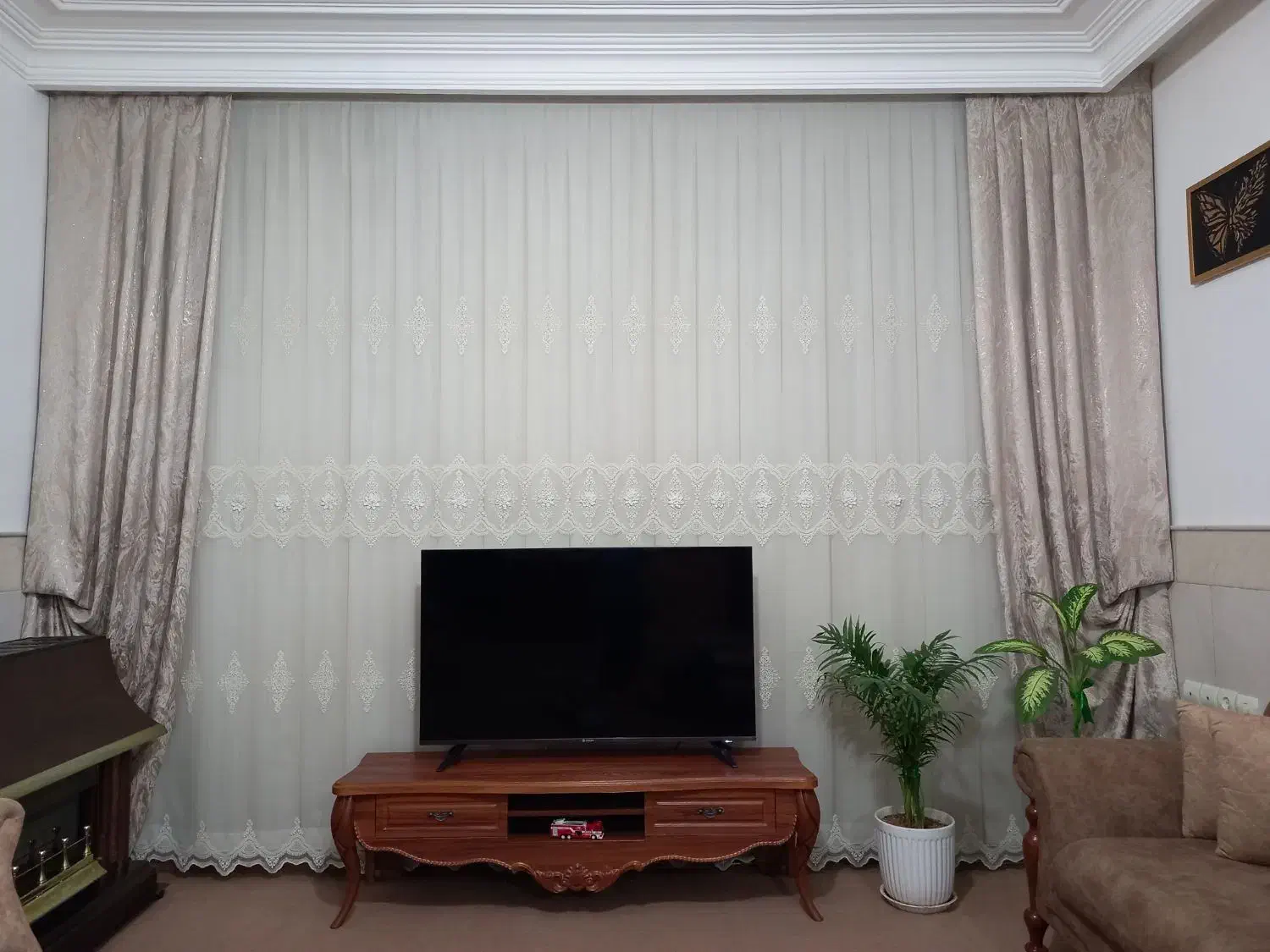 پرده3x4|پرده، رانر، رومیزی|قم, شهرک فاطمیه|دیوار