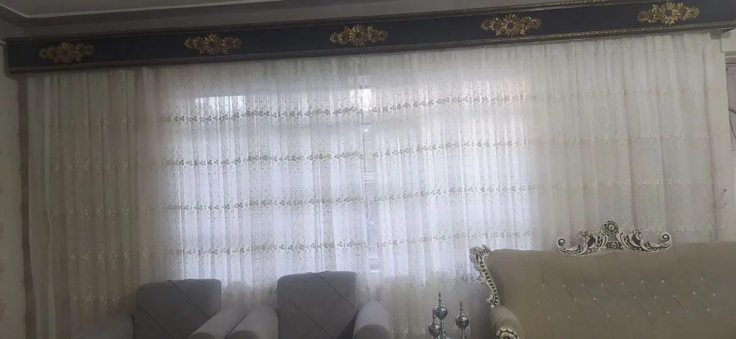 پرده توری گلدار|پرده، رانر، رومیزی|سقز, |دیوار