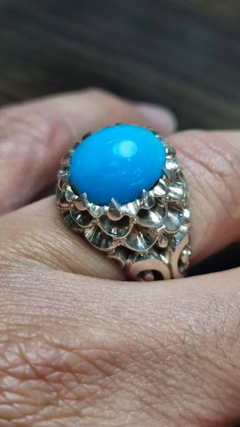 فیروزه نیشابور طبیعی رکاب فدیوم آصف|جواهرات|ری, هاشم‌آباد|دیوار