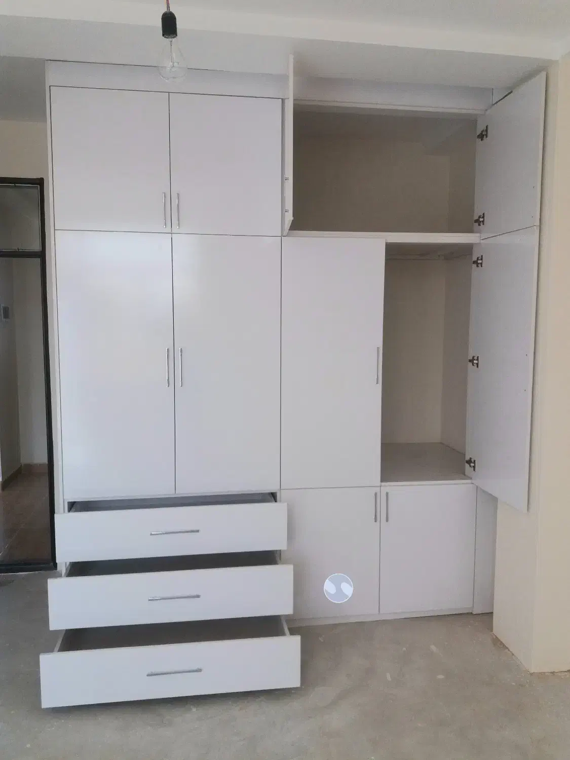 اجرای کمد دیواری MDF درجه یک با قیمت ویژه نقدی|جاکفشی، کمد، دراور|اردبیل, |دیوار