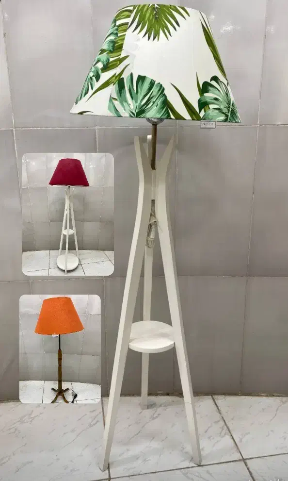 سه تا آباژور چوبی نو طرح های مختلف|چراغ خواب و آباژور|خوی, |دیوار