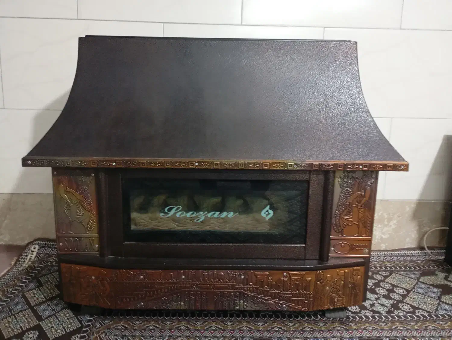 بخاری گازی طرح شومینه سوزان 11000|بخاری، هیتر، شومینه|ری, دیلمان|دیوار