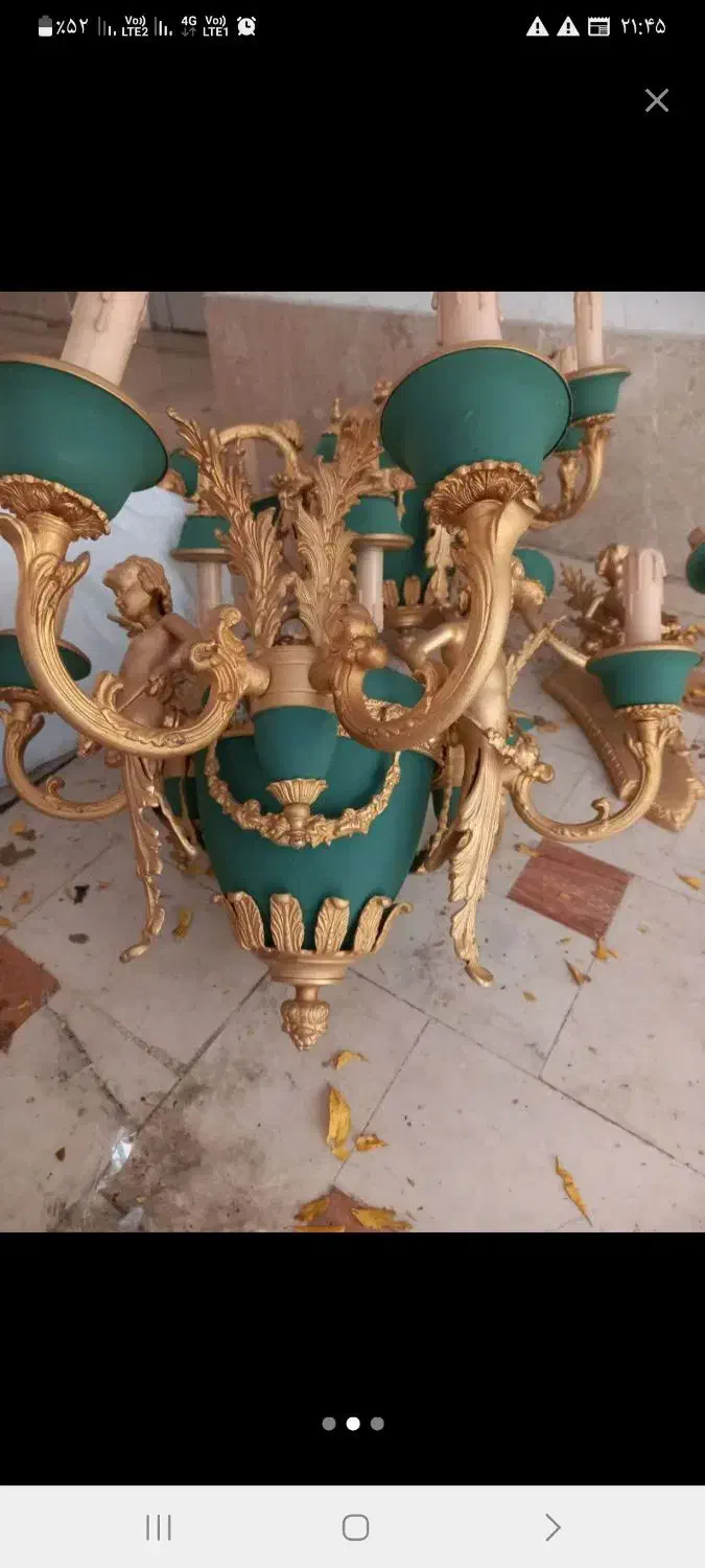 خرید وفروش انواع لوستر برنز برنجی آبکاری|لوستر و چراغ آویز|تهران, مرزداران|دیوار