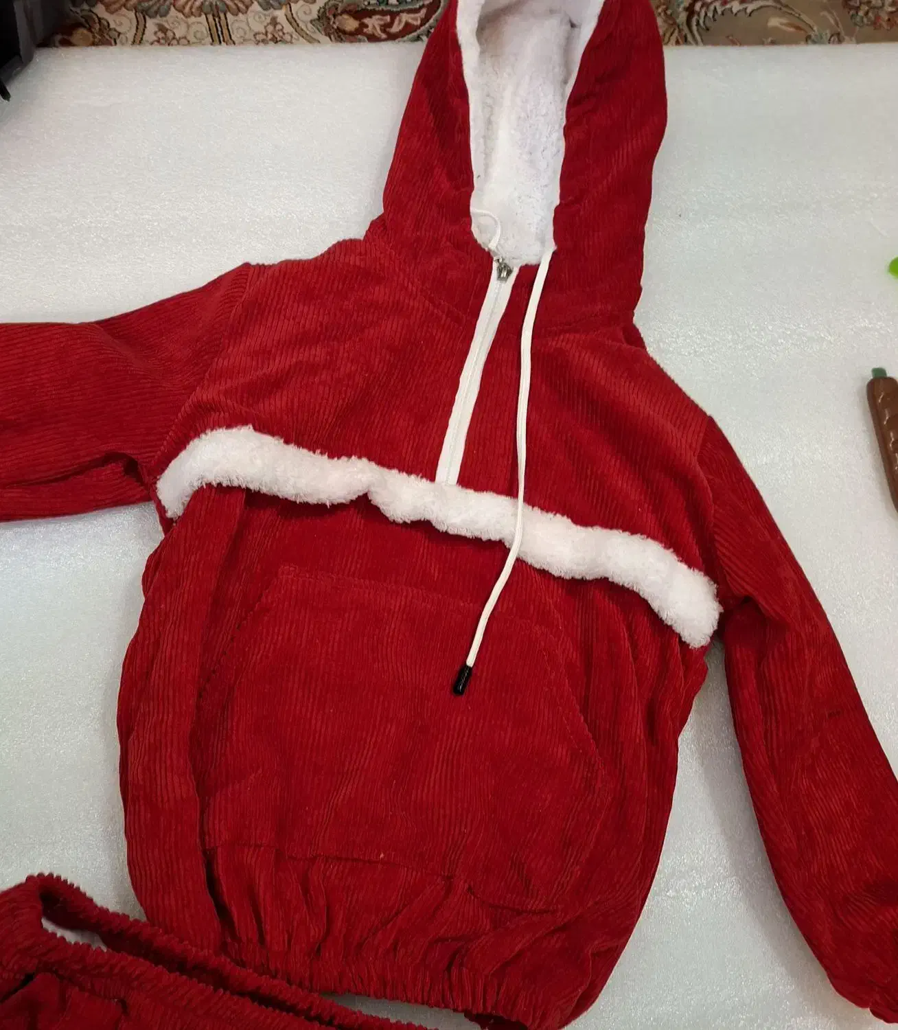 هودی شلوار مخمل تو کرکی دخترونه نو سایز ۵|لباس|خرمدره, |دیوار