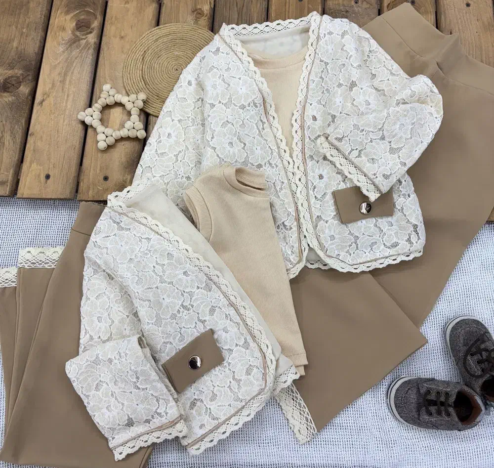 سه تیکه دخترانه مجلسی|کفش و لباس بچه|تهران, شمیران‌نو|دیوار