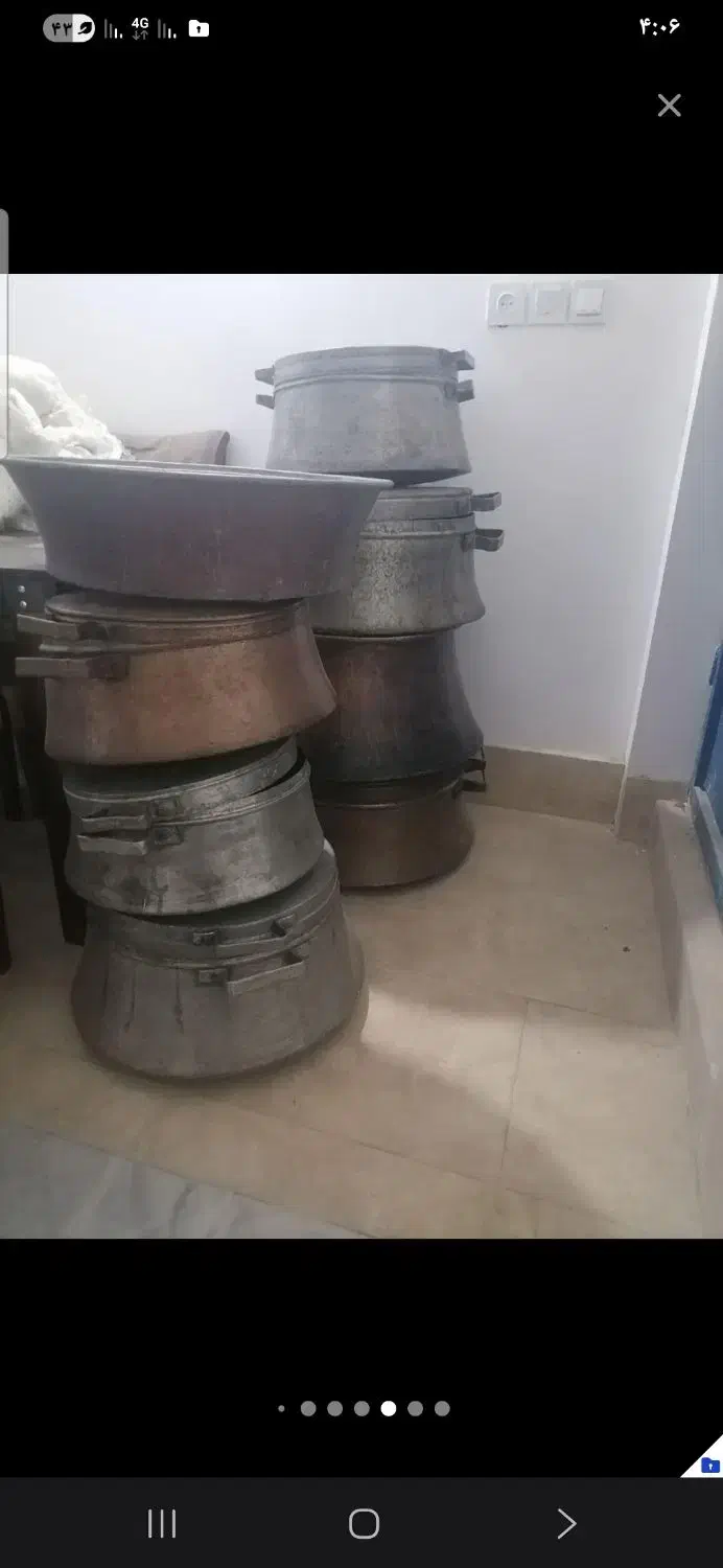 خرید و فروش ظروف مسی و روئی دیگه قابلمه پاتیل تشت|ظروف پختوپز|مشهد, کوی پلیس|دیوار