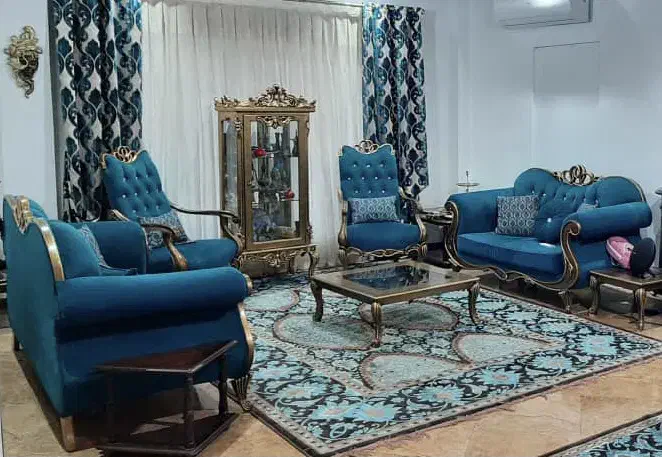 مبل ۷نفره ومیزناهارخوری ۸نفره ودوتاعسلی میزجلومبلی|مبلمان خانگی و میز عسلی|نوشهر, |دیوار