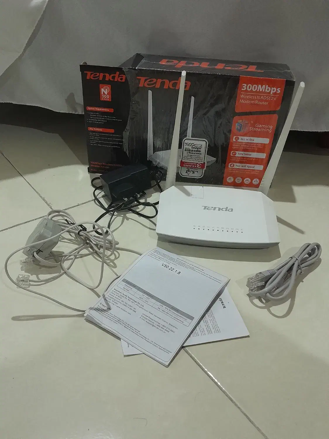 مودم تندا 300Mbps|مودم و تجهیزات شبکه|اصفهان, دشتستان|دیوار