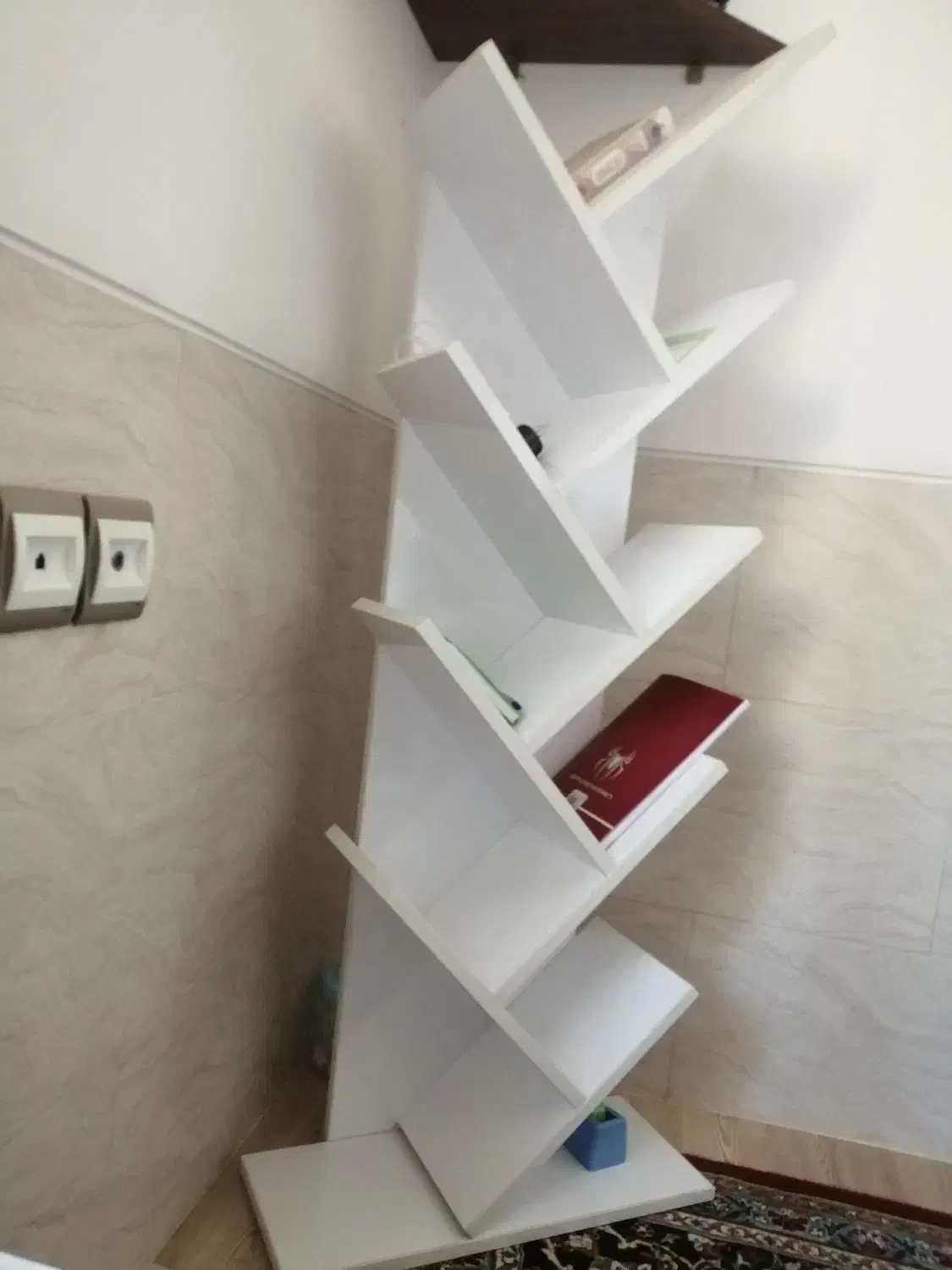 کتابخانه در حد نو|کتابخانه، شلف، قفسههای دیواری|زرقان, |دیوار