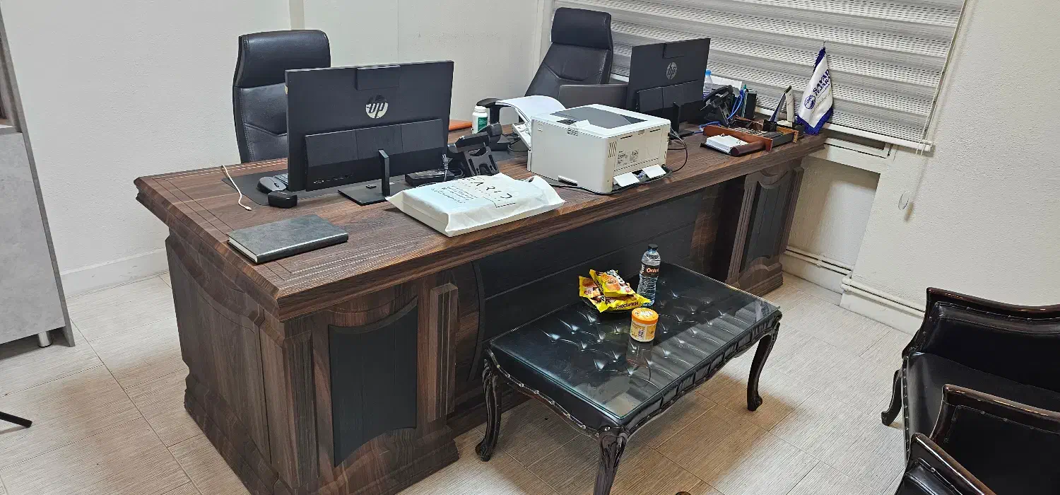 میز مدیریت دو نفره|مبلمان اداری|اصفهان, چرخاب|دیوار