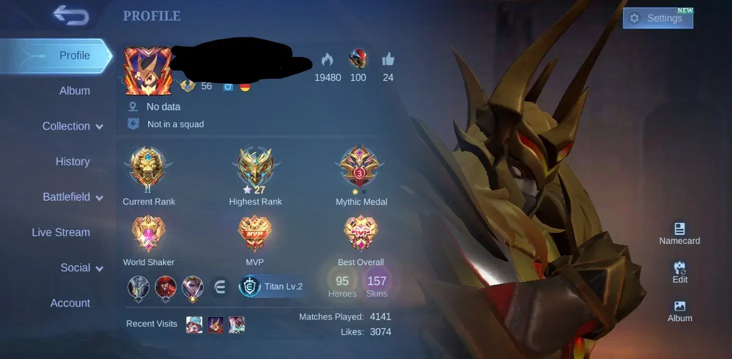 اکانت موبایل لجند، قابل معاوضه با کلش آف کلنز|کنسول، بازی ویدئویی و آنلاین|مشهد, ایثارگران|دیوار