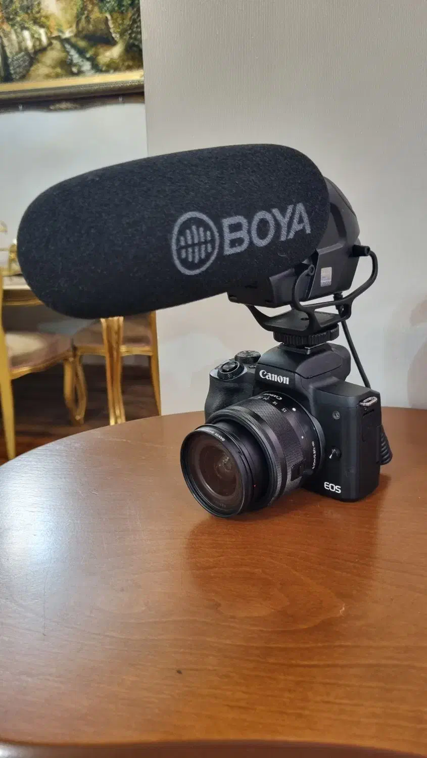 دوربین Canon M50 Mark II - میکروفن، کیف، سه پایه|دوربین عکاسی و فیلم‌برداری|تبریز, |دیوار