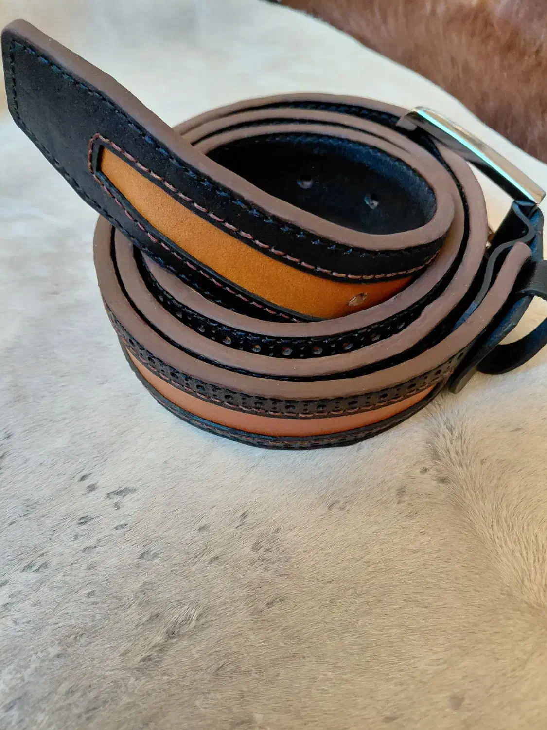 کمربندهای چرم گاوی دستدوز|کیف، کفش، کمربند|کرمانشاه, |دیوار