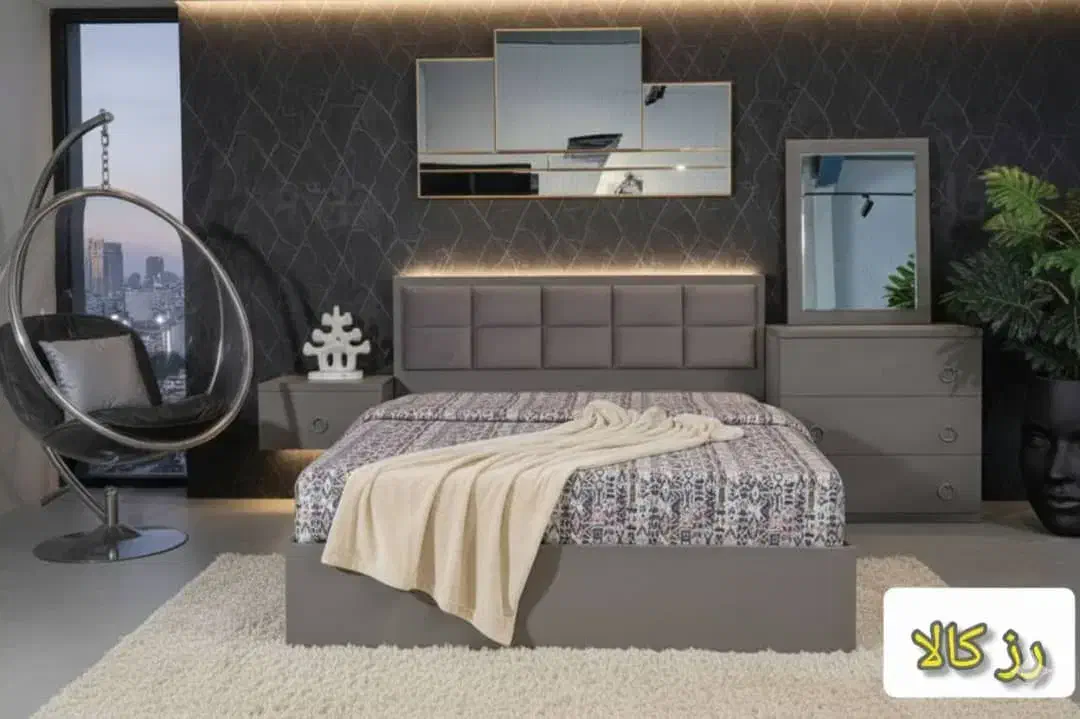 تخت پارچه ای رز کالا|تخت و سرویس خواب|ملارد, |دیوار