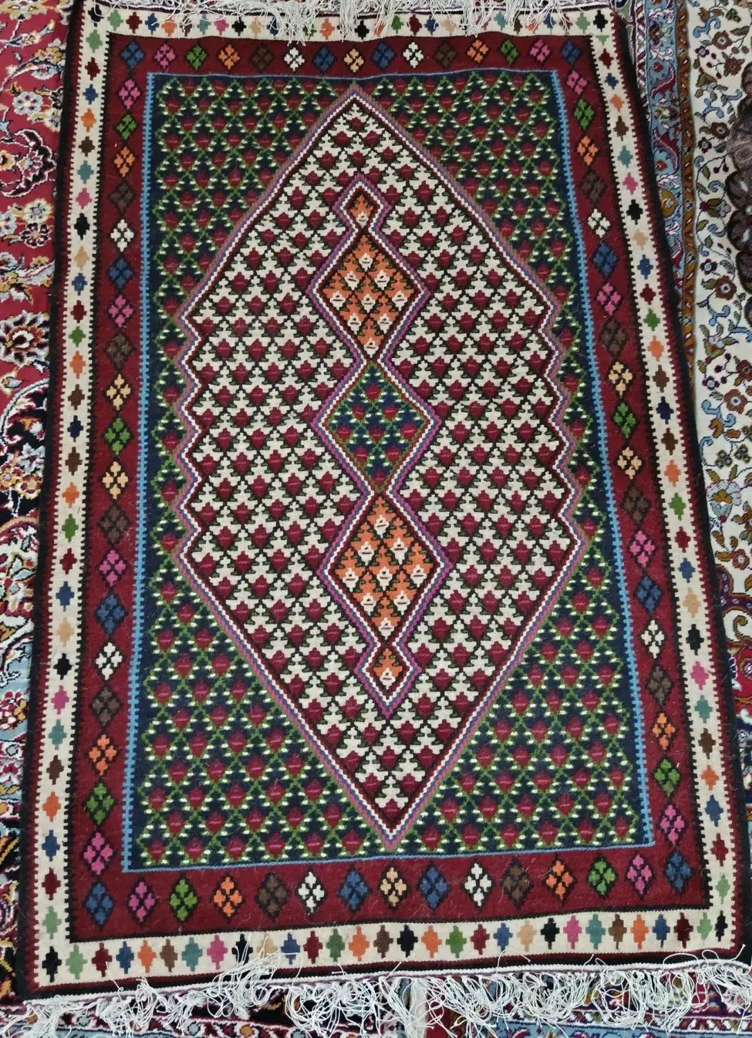 گلیم دست بافت|گلیم، جاجیم، گبه|میانه, |دیوار