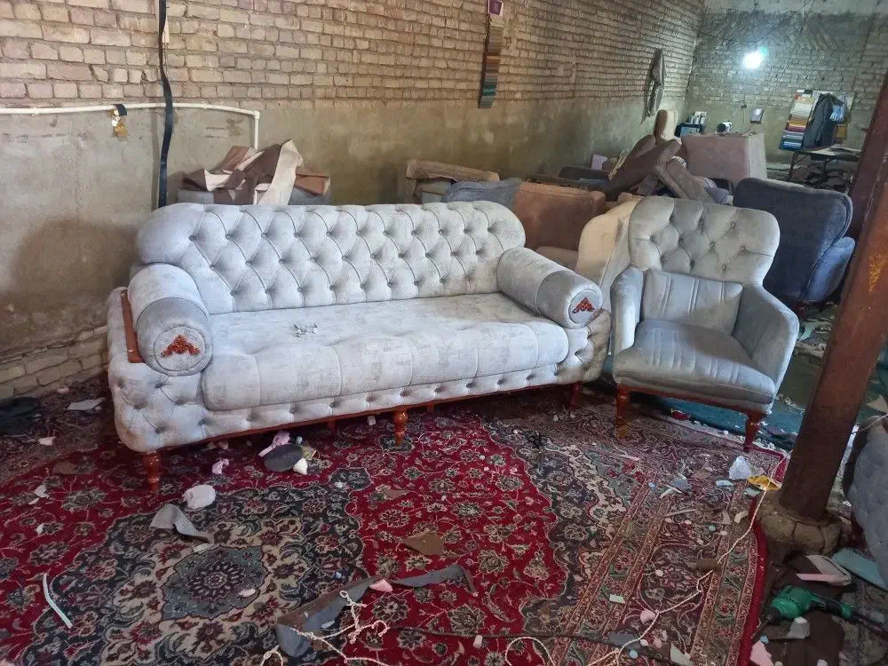 مبل۸ نفره.|مبلمان خانگی و میز عسلی|سلماس, |دیوار