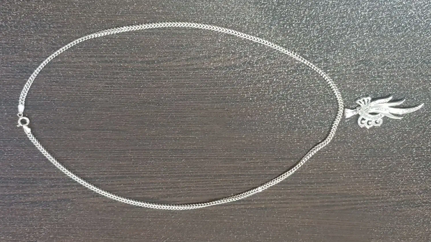 مدال سینریز تراش خورده طلای سفید|جواهرات|شاهینشهر, فردوسی|دیوار