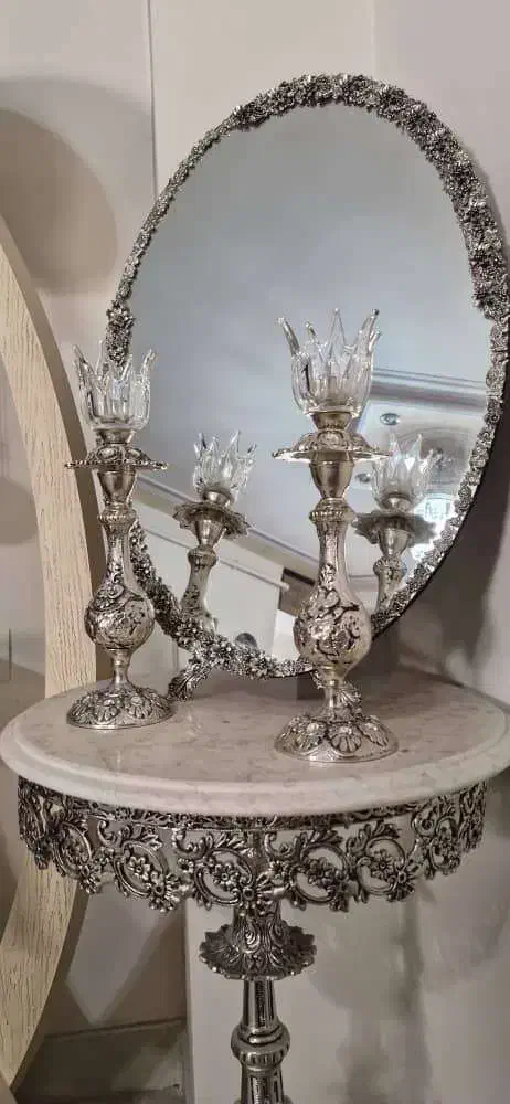 ایینه وشمعدان|صنایع دستی و سایر لوازم تزئینی|قزوین, |دیوار