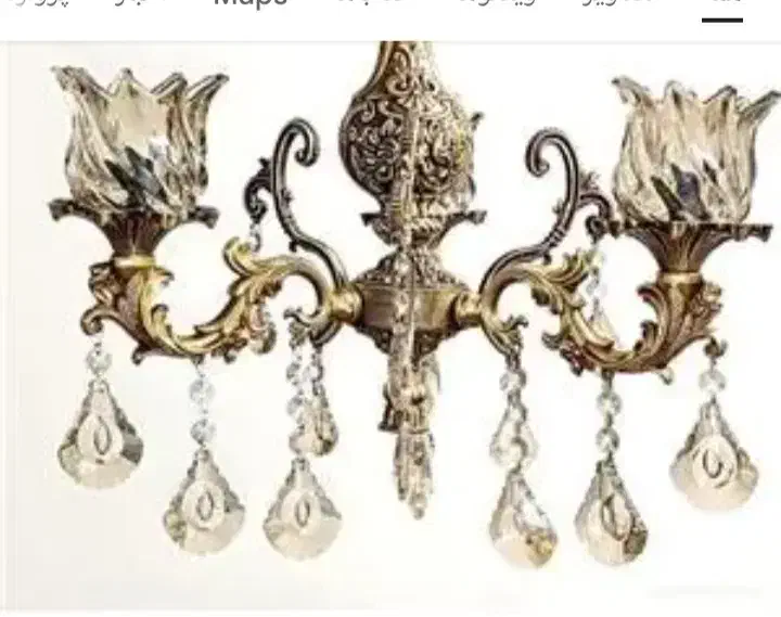 لوستر برنز|لوستر و چراغ آویز|بیرجند, |دیوار