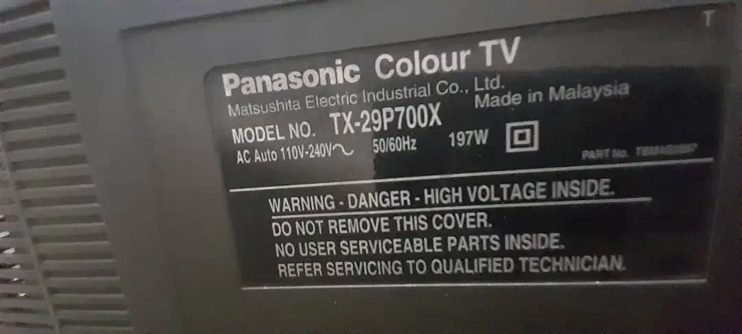 تلویزیون رنگی۲۹ اینچ پاناسونیک|تلویزیون و پروژکتور|اهواز, فاز ۲ پادادشهر|دیوار