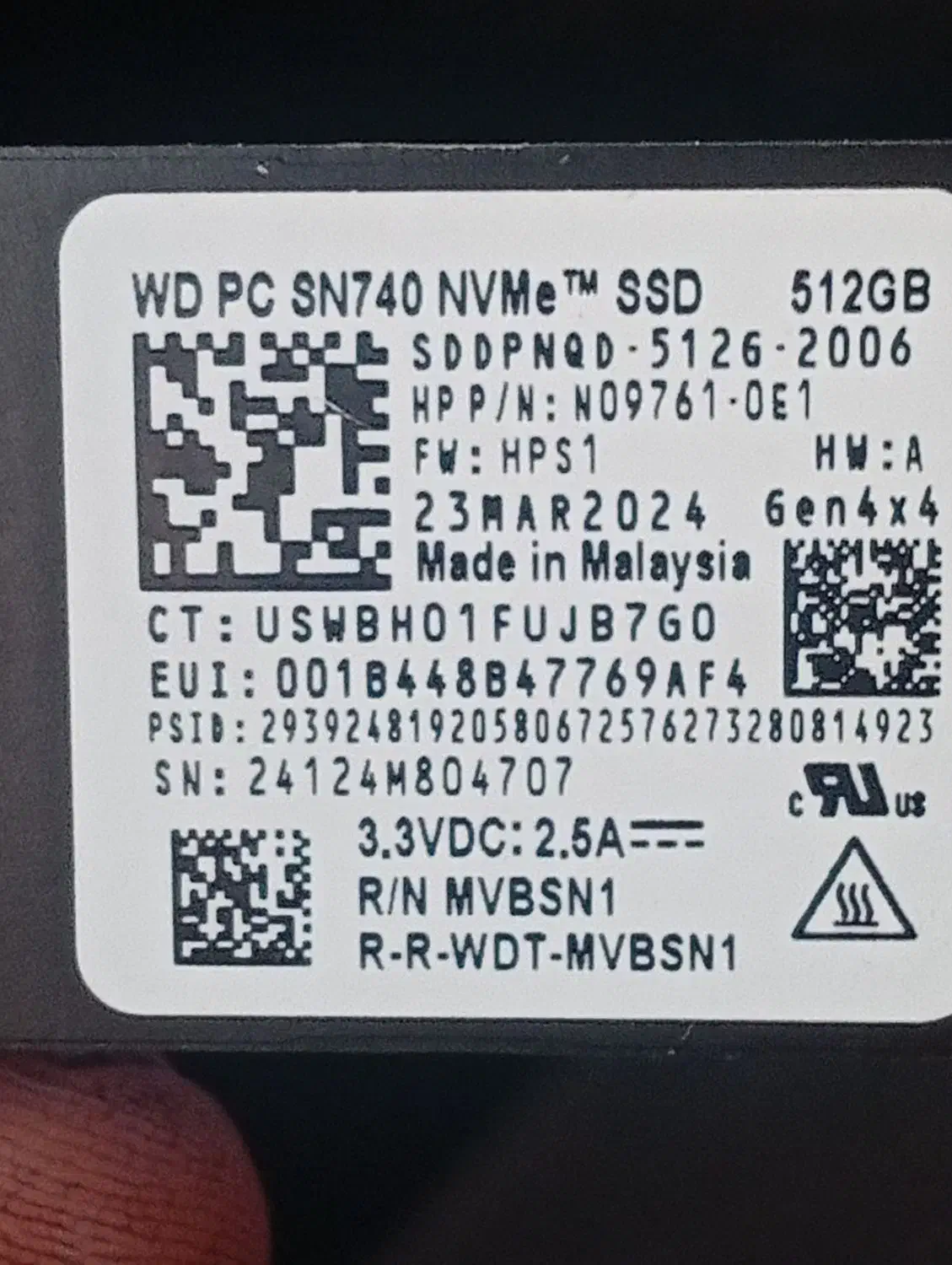 حافظه SSD.512G .برندWD|قطعات و لوازم جانبی رایانه|تهران, نارمک|دیوار