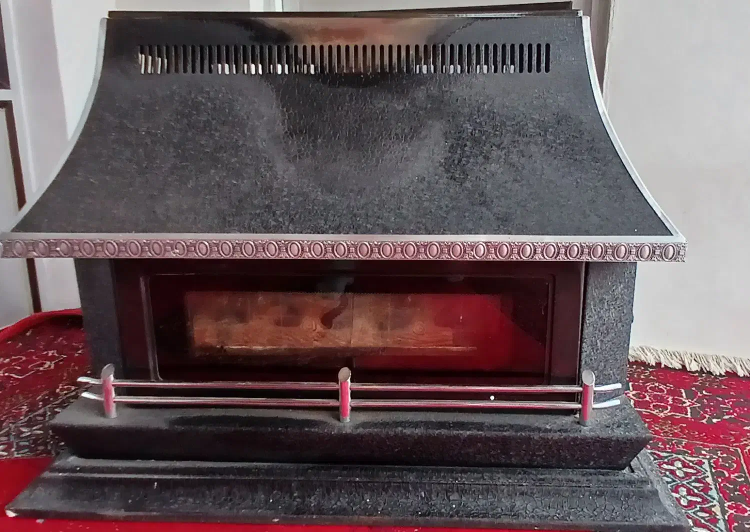 بخاری گازی طرح شومینه ای|بخاری، هیتر، شومینه|آستارا, |دیوار