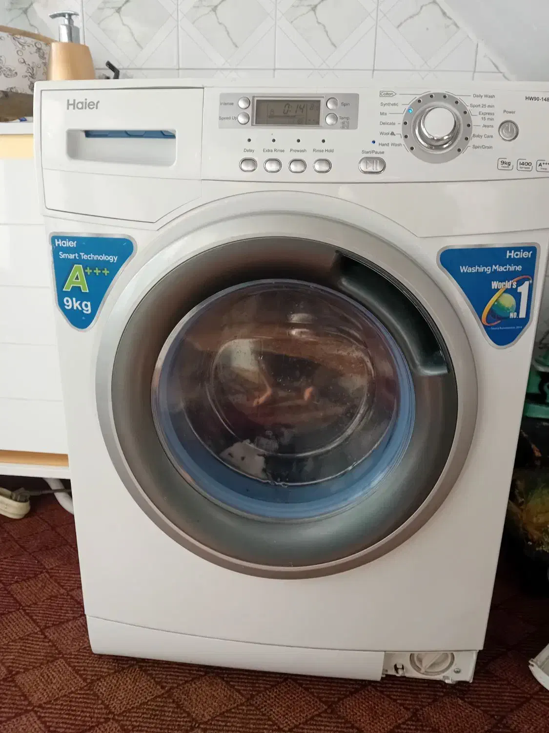 لباسشویی حایر خارجی ۹کیلویی سالم وتمیز|ماشین لباسشویی و خشککن لباس|مرودشت, تخت جمشید|دیوار