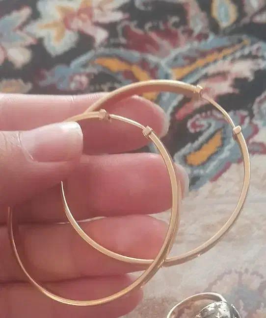 یک جفت گوشواره حلقه ای|جواهرات|فولادشهر, B5|دیوار