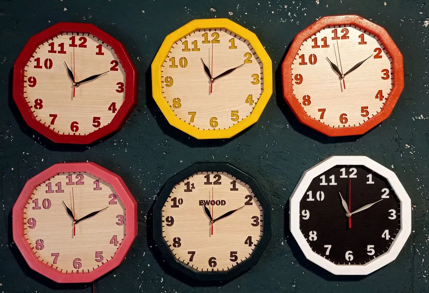 ساعت دیواری دوازده ضلعی رسید، مارک ای وود|ساعت دیواری و تزئینی|شیراز, شهرک مهدیآباد|دیوار