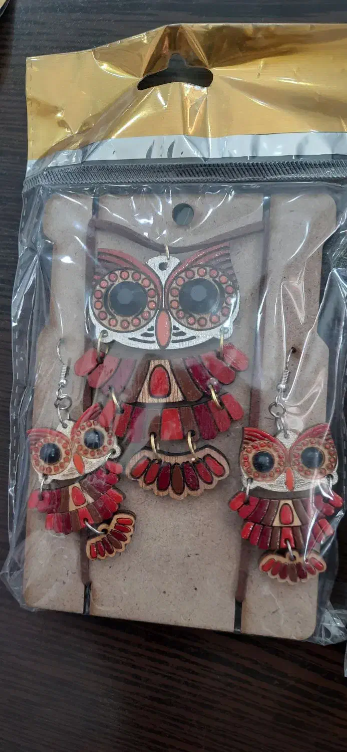 گردنبند و گوشواره چوبی|بدلیجات|کرج, گوهردشت|دیوار