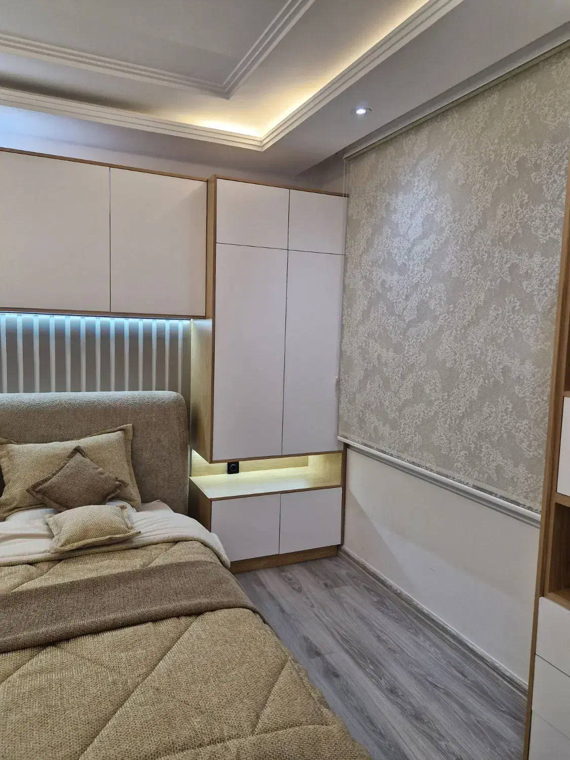 ست کمد دیواری و تخت دو نفره|تخت و سرویس خواب|تهران, سازمان برنامه جنوبی|دیوار