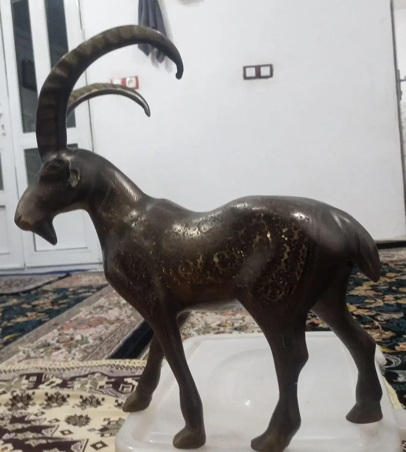 مجسمه بز کوهی تزئینی|مجسمه، تندیس، ماکت|بوکان, |دیوار