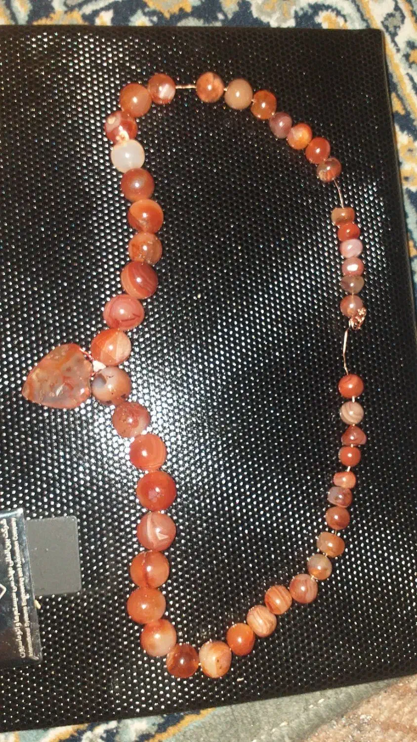 گردن بندعقیق  سلیمانی قدیمی|جواهرات|اصفهان, فردوان|دیوار